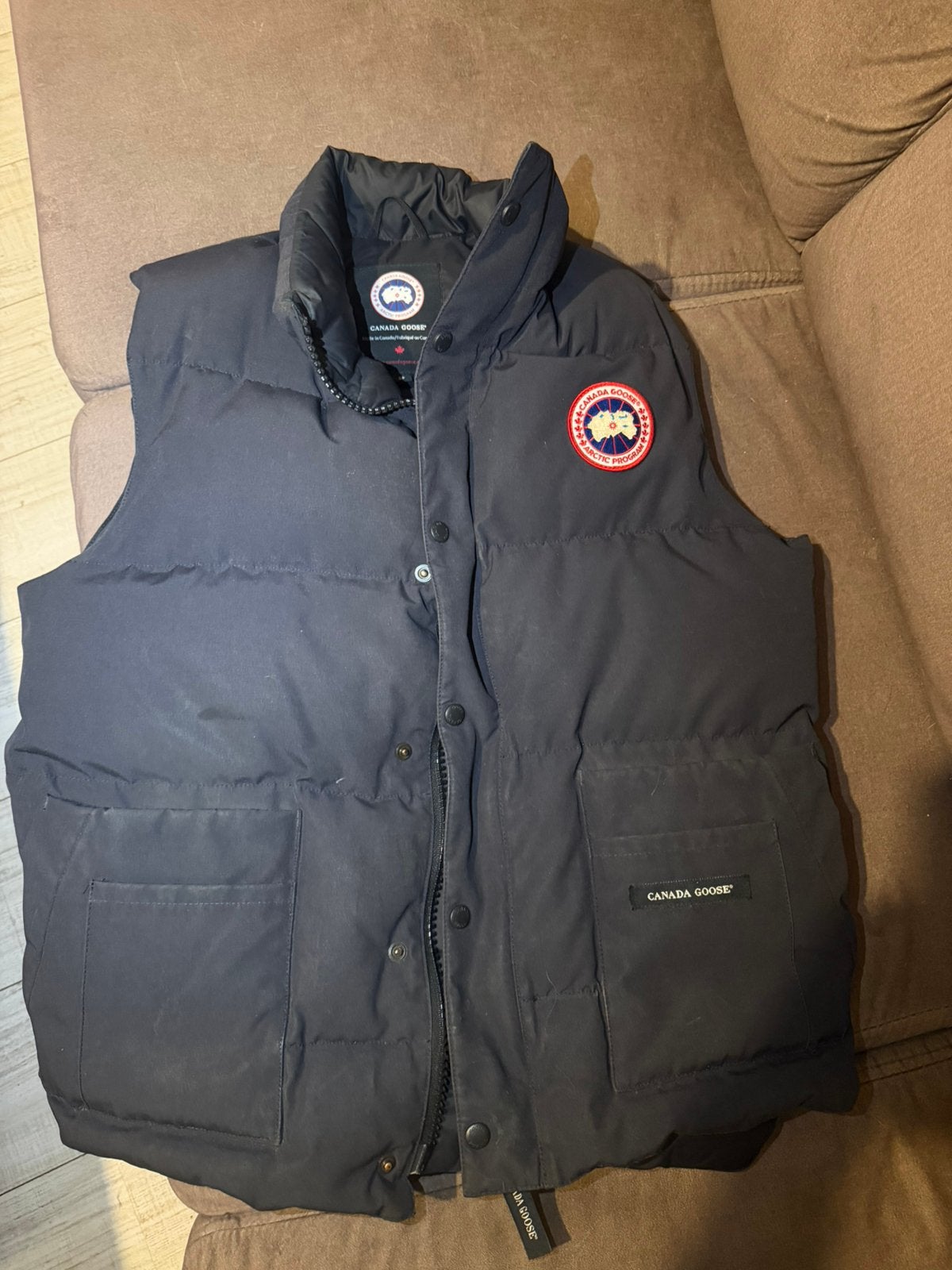 Orginele canada goose bodywarmer, Kleding | Heren, Bodywarmers, Ophalen, Zo goed als nieuw, Maat 48/50 (M), Zwart