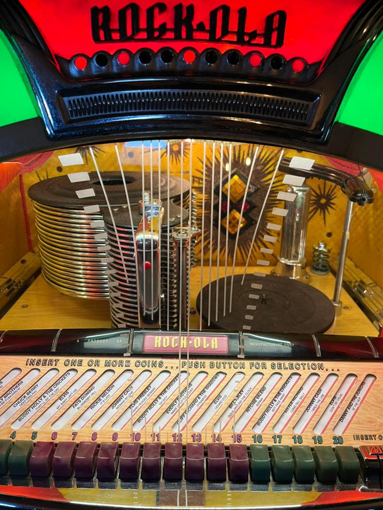 Rockola 1422 , 26 en R1428 deur ruit, Verzamelen, Automaten | Jukeboxen, Ophalen of Verzenden, Nieuw, Voor 1950, Rock Ola