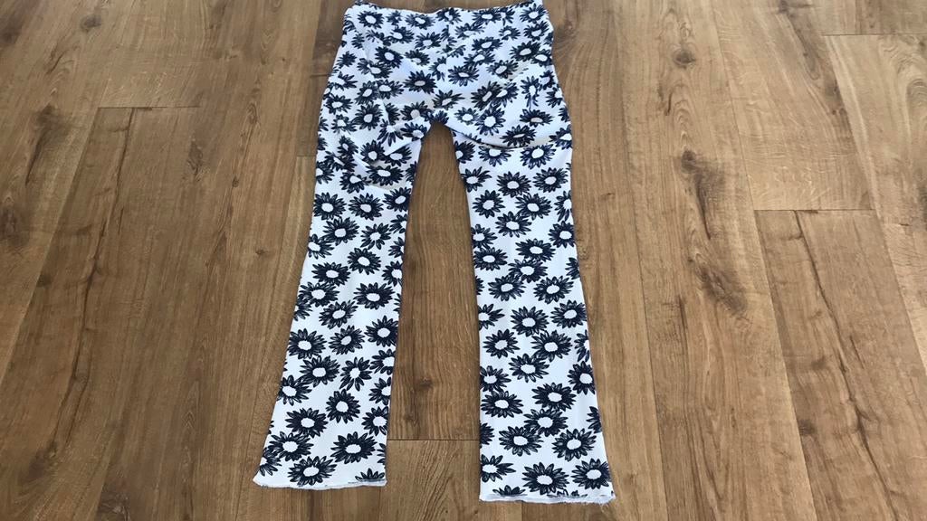 Marccain stretch broek wit met blauwe bloemen, Kleding | Dames, Maat 38/40 (M), Wit, Ophalen of Verzenden, Lang