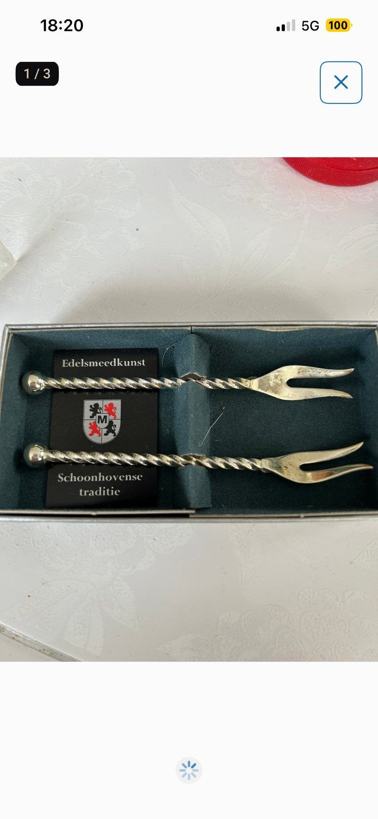 Edelsmeedse vetzelverde vorkjes schoonhovense, Ophalen