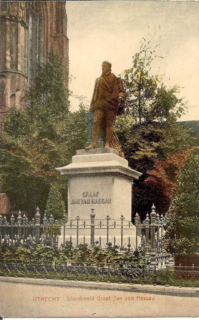 Ansichtkaart Utrecht - Standbeeld Graaf Jan van Nassau, Ophalen of Verzenden, Voor 1920, Gelopen, Utrecht