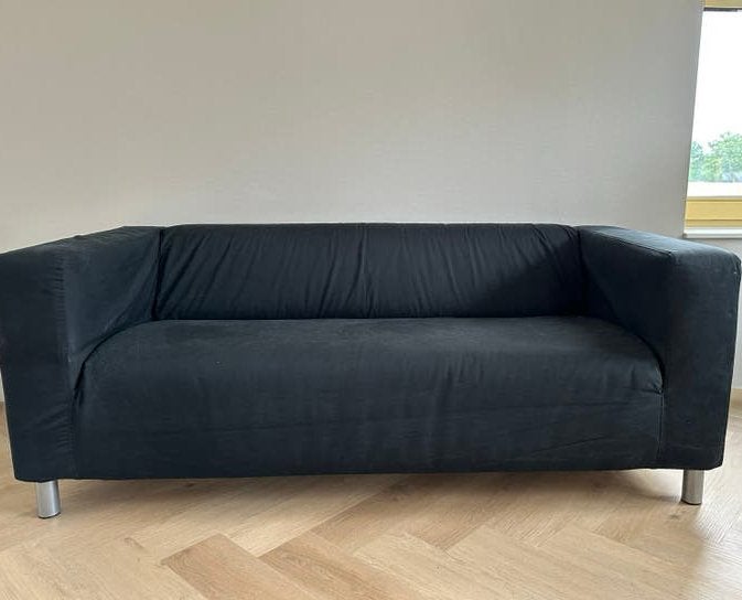 Ikea Klippan; 2 zitsbank zwart, Huis en Inrichting, Ophalen, Gebruikt, 150 tot 200 cm, Tweepersoons