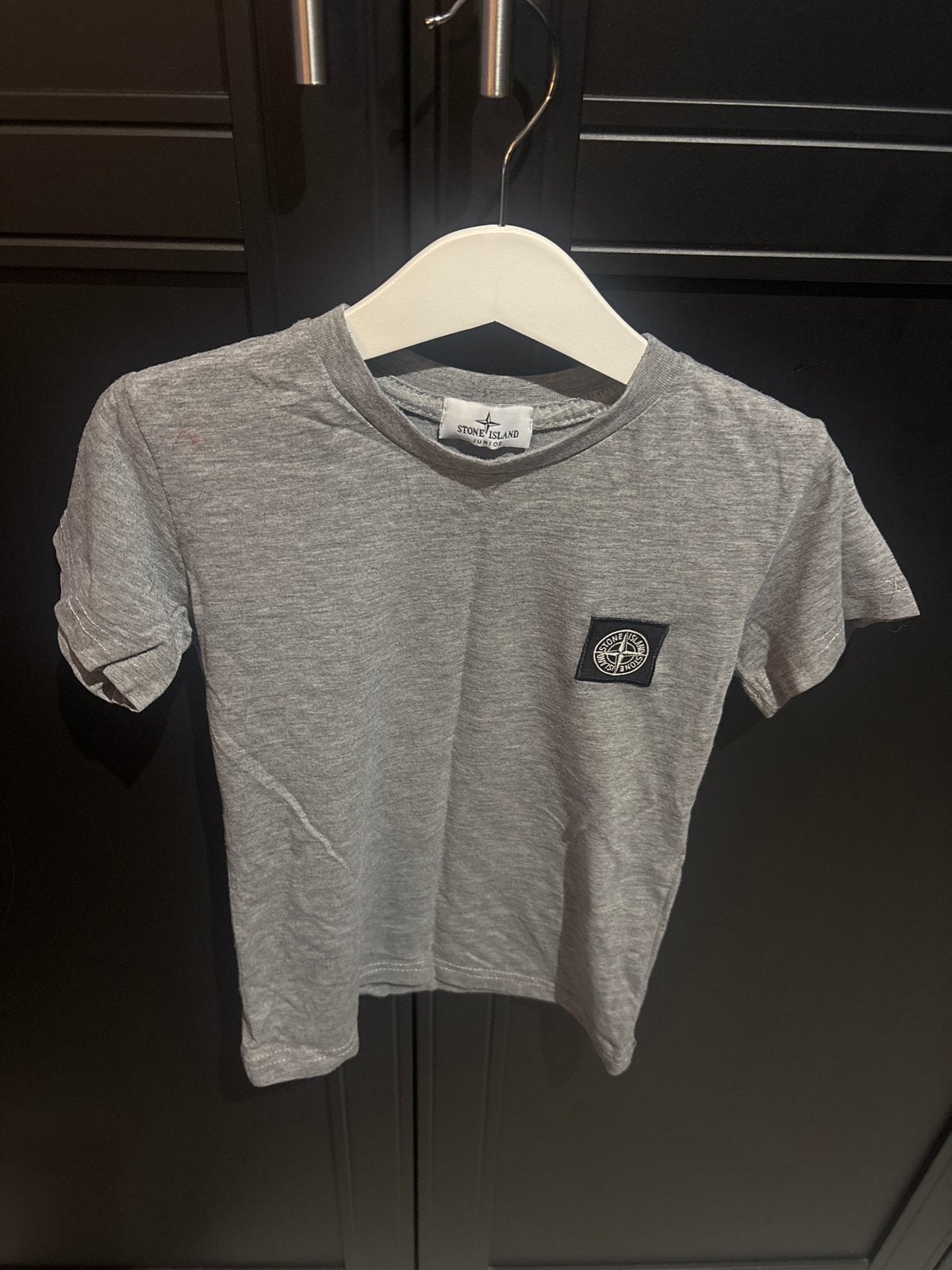 Stone Island Junior T-shirt Grijs - Zo goed als nieuw, Ophalen of Verzenden, Zo goed als nieuw, Jongen