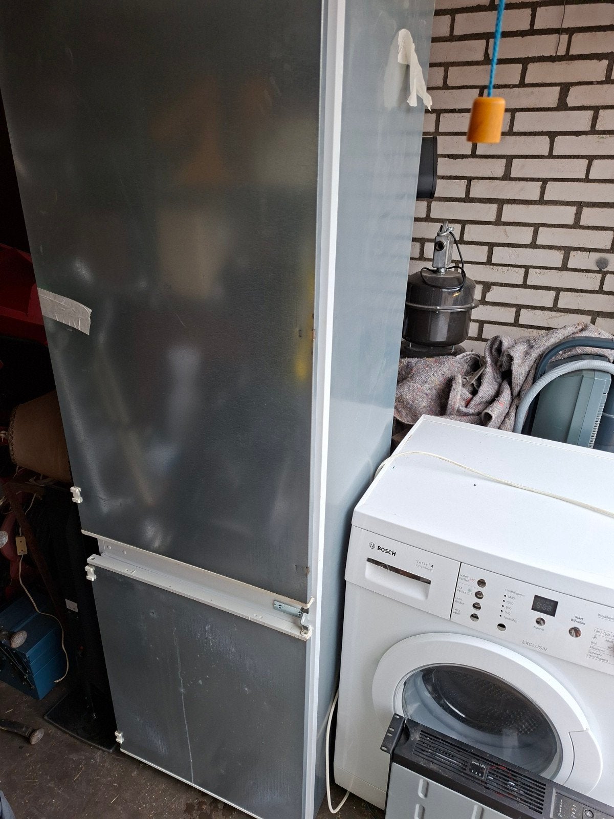 Goede inbouw Siemens koel vries combinatie, Gebruikt, 200 liter of meer, Met aparte vriezer, 160 cm of meer