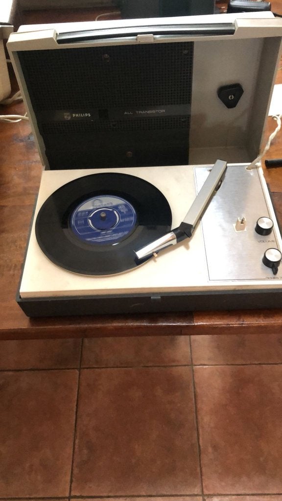vintage Philips 22GF210  1968, Ophalen of Verzenden, Gebruikt, Platenspeler, Philips