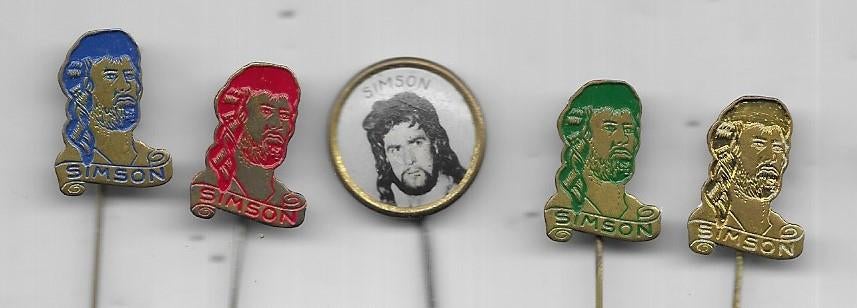 5 SIMSON SPELDEN, Verzamelen, Ophalen of Verzenden, Gebruikt, Overige onderwerpen, Speldje of Pin