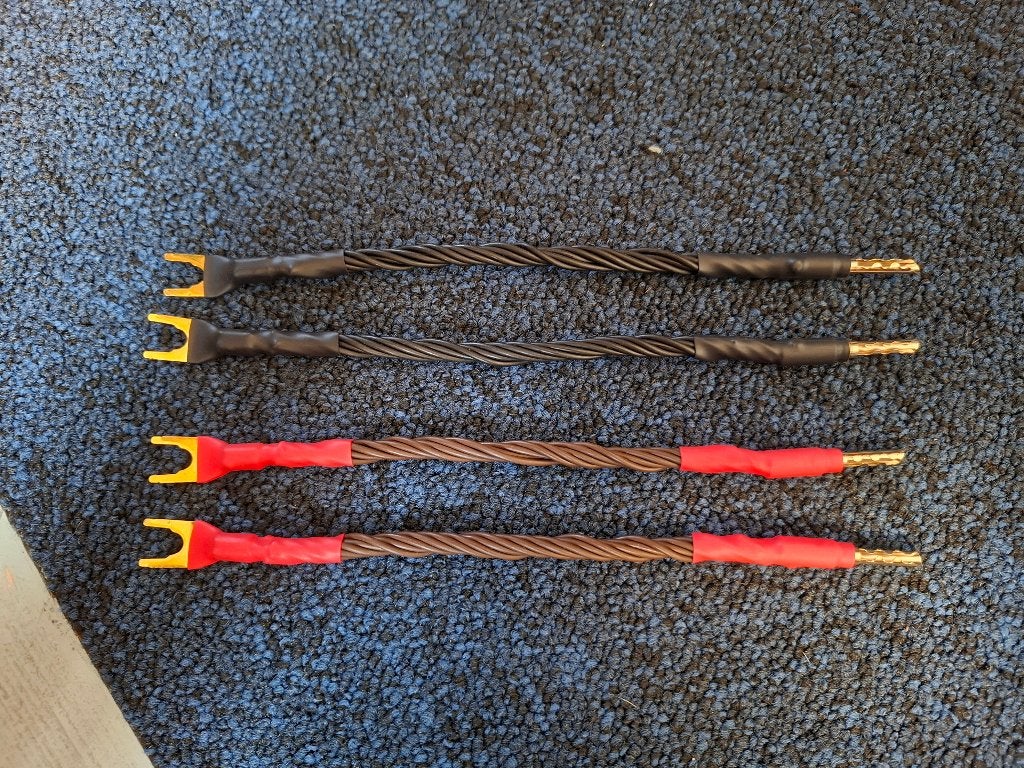 4  Kimber Kable 8 PR Jumpers, Ophalen of Verzenden, Zo goed als nieuw, 2 tot 5 meter, Luidsprekerkabel