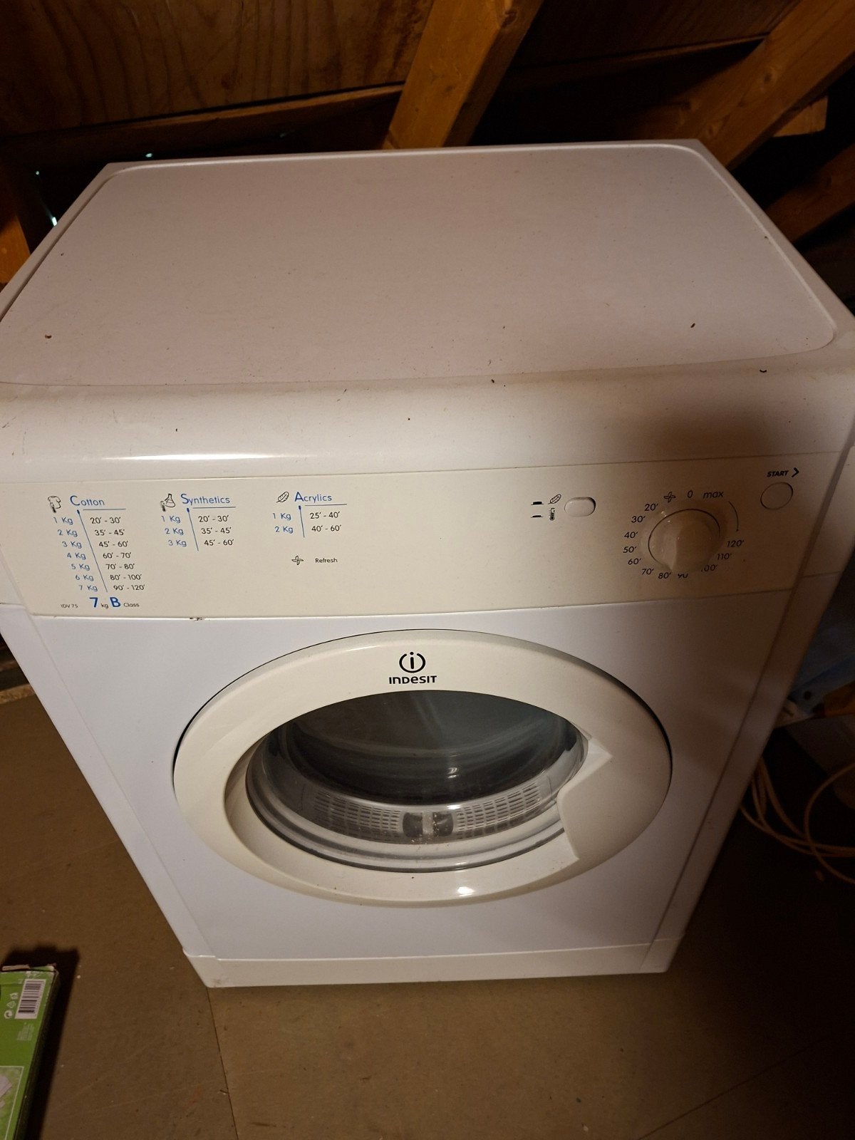 Indesit Luchtafvoer Wasdroger - Kan nog een ronde mee, Witgoed en Apparatuur, Ophalen