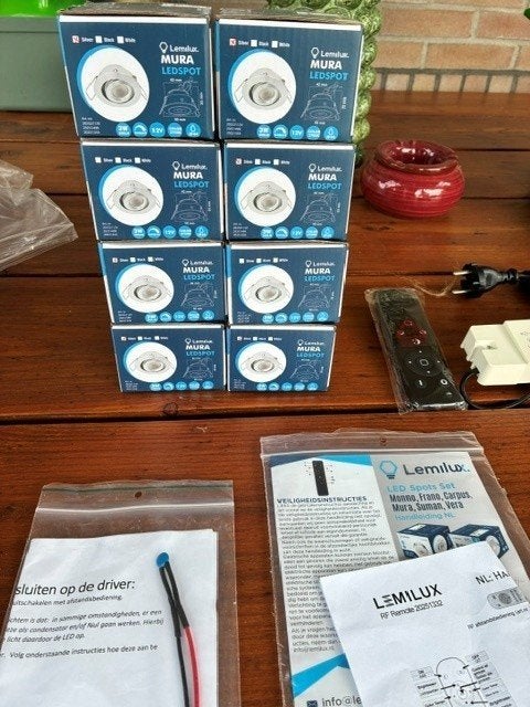 Nieuw Led spot verlichting inbouw veranda Type Mura 8x Dim, Zonne-energie, Minder dan 50 watt, Ophalen of Verzenden, Spots