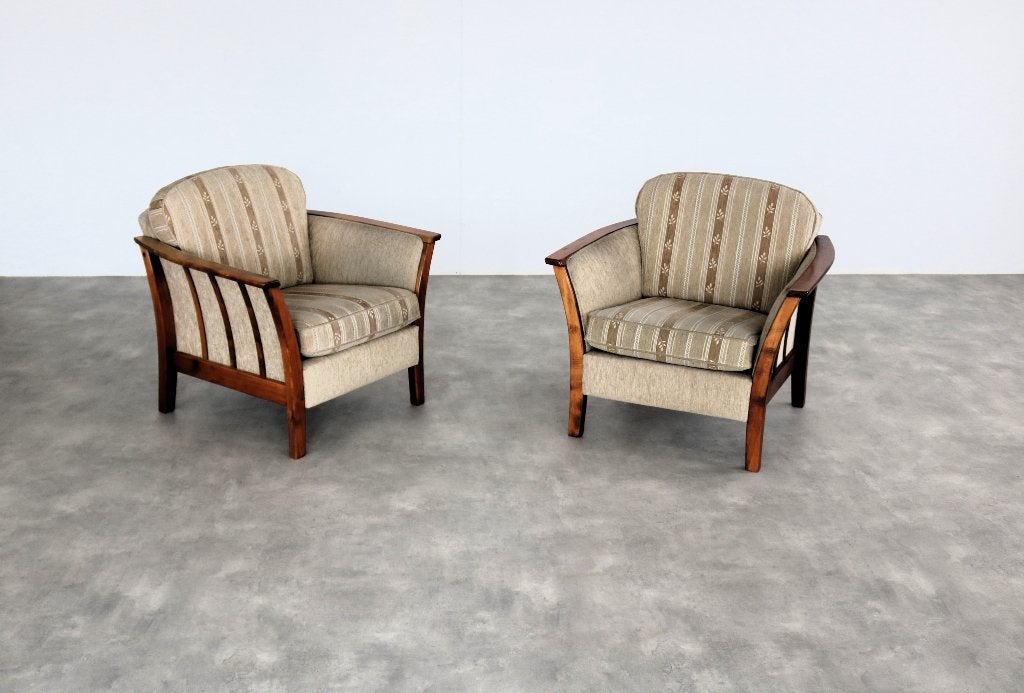 vintage fauteuils | armchairs | jaren 60 | Zweden, Overige materialen, Gebruikt, ., 75 tot 100 cm