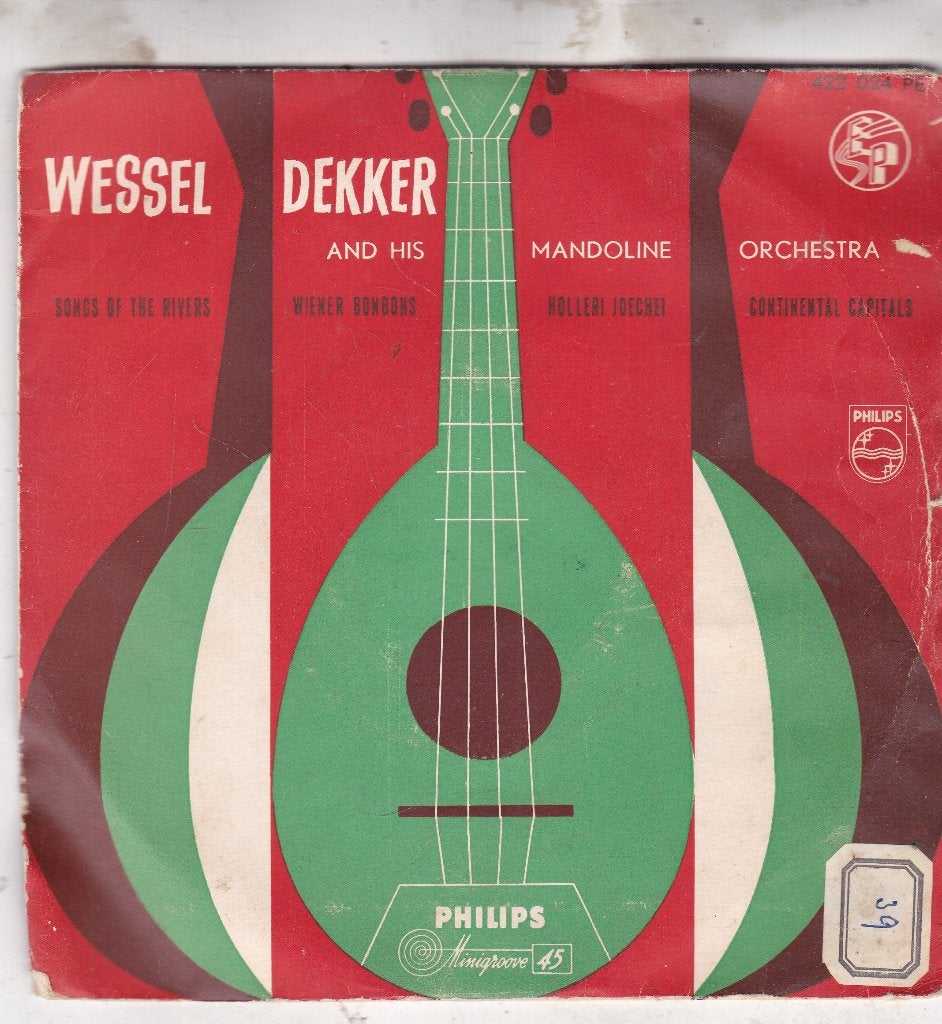 Wessel Dekker and his Mandoline Orchestra ( E.P. 1955 ), Ophalen of Verzenden, Zo goed als nieuw, 7 inch