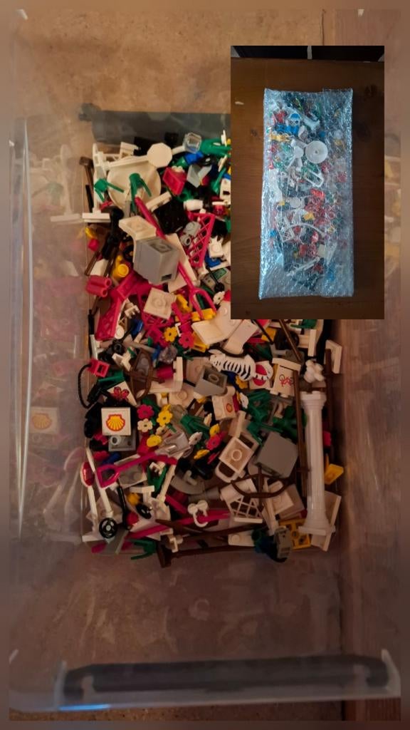 Zak met diverse lego accessoires, Ophalen of Verzenden, Gebruikt, Overige merken