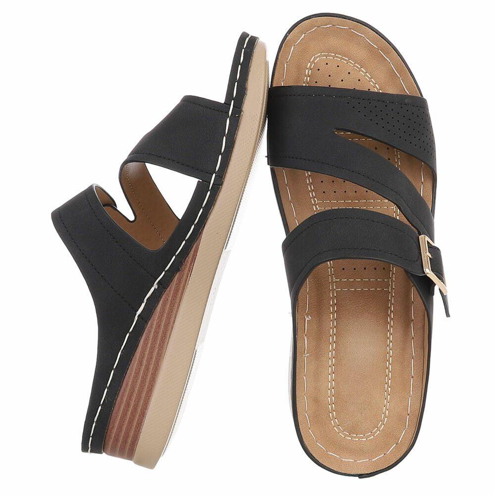 Dames medi comfort slippers zwart 36 37 38 39 40 41, Lunamex Trading, Zwart, Nieuw, Slippers