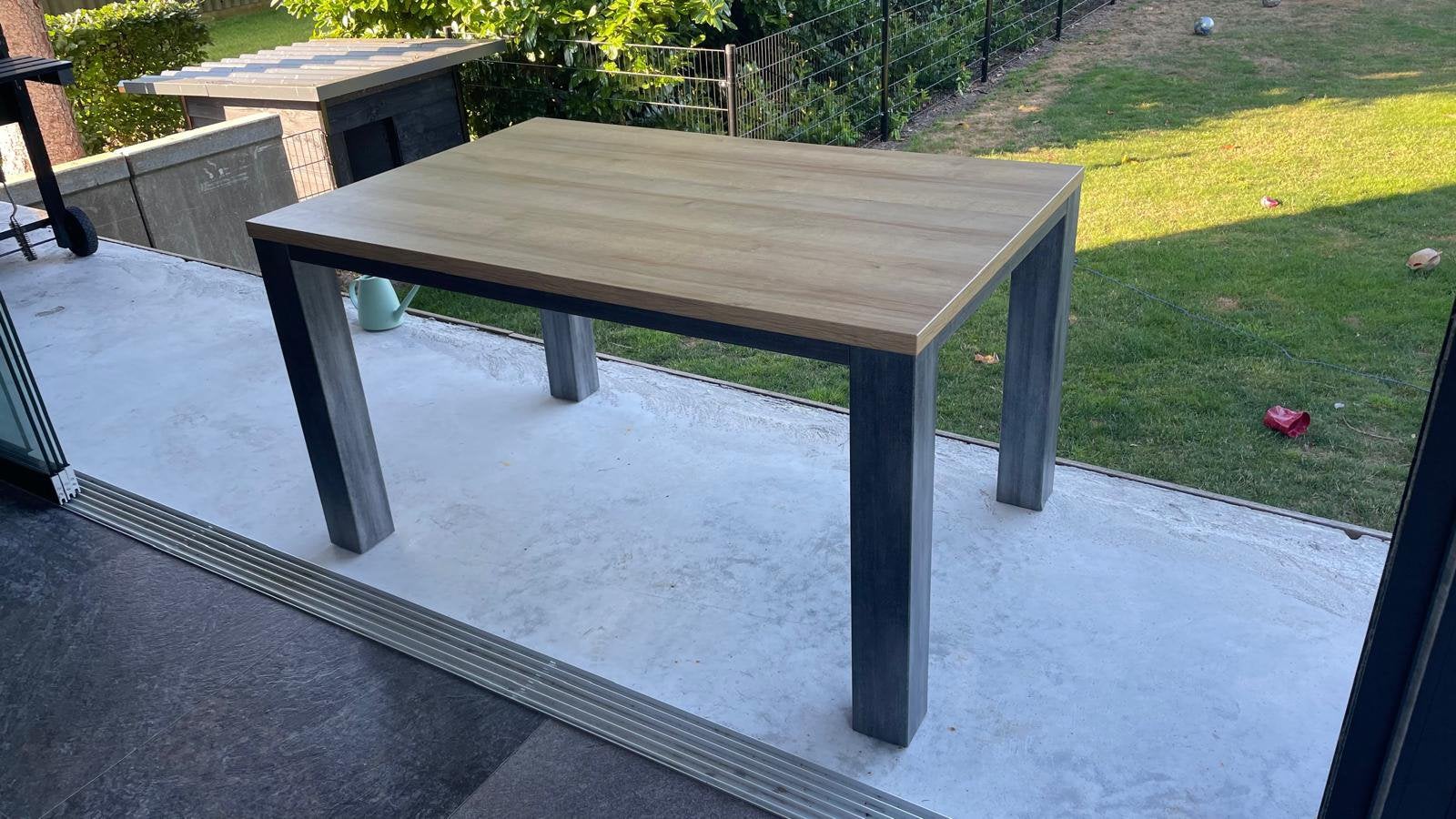 Eetkamer tafeltje, Ophalen, Zo goed als nieuw, 75 cm of meer, 60 cm of meer