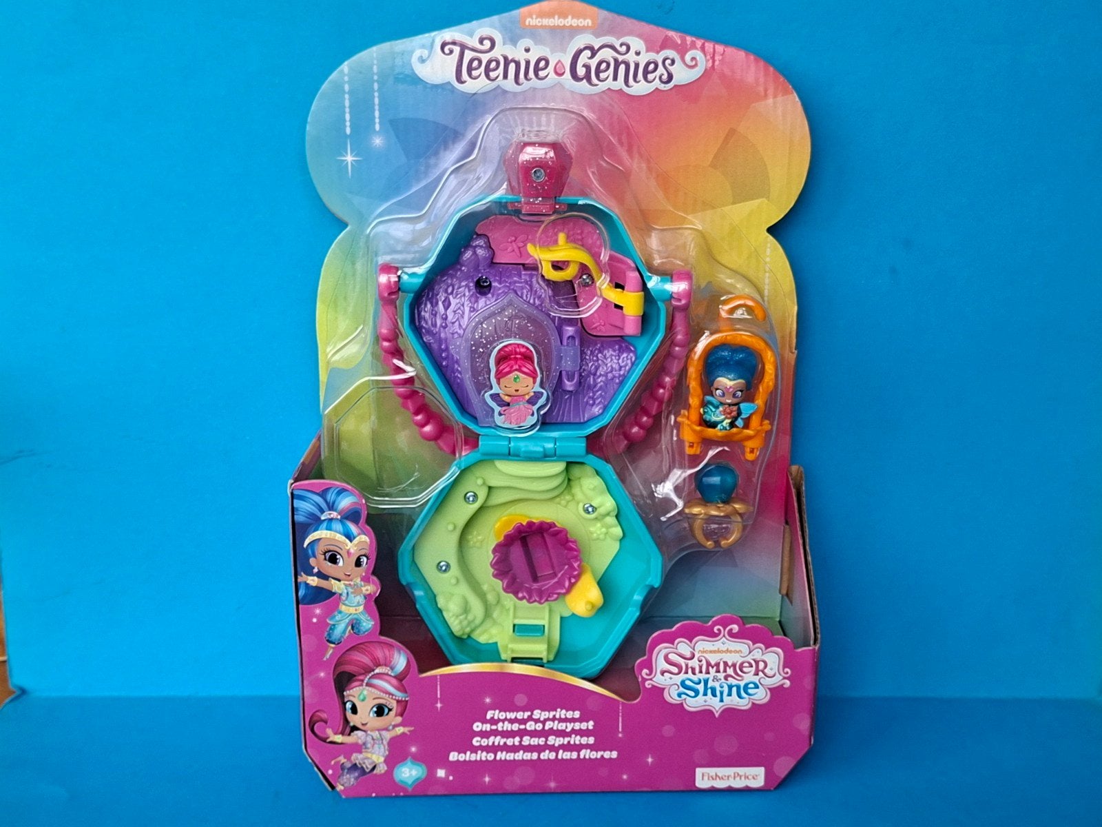 Shimmer & Shine Flower Sprites On-the-Go Playset Green, Ophalen of Verzenden, Nieuw, Speelset