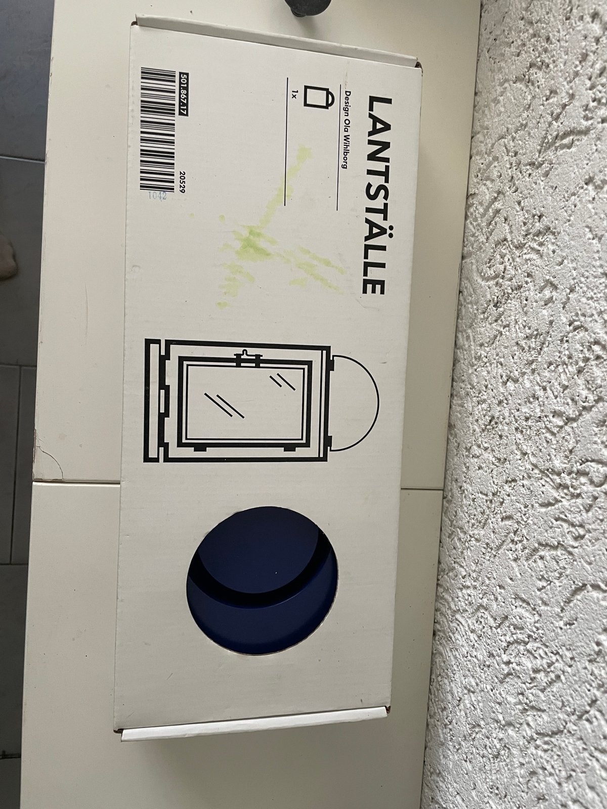 IKEA LANTSTÄLLE Lantaarn - Blauw (Nieuw in doos), Nieuw, Metaal, Blauw, Ophalen of Verzenden