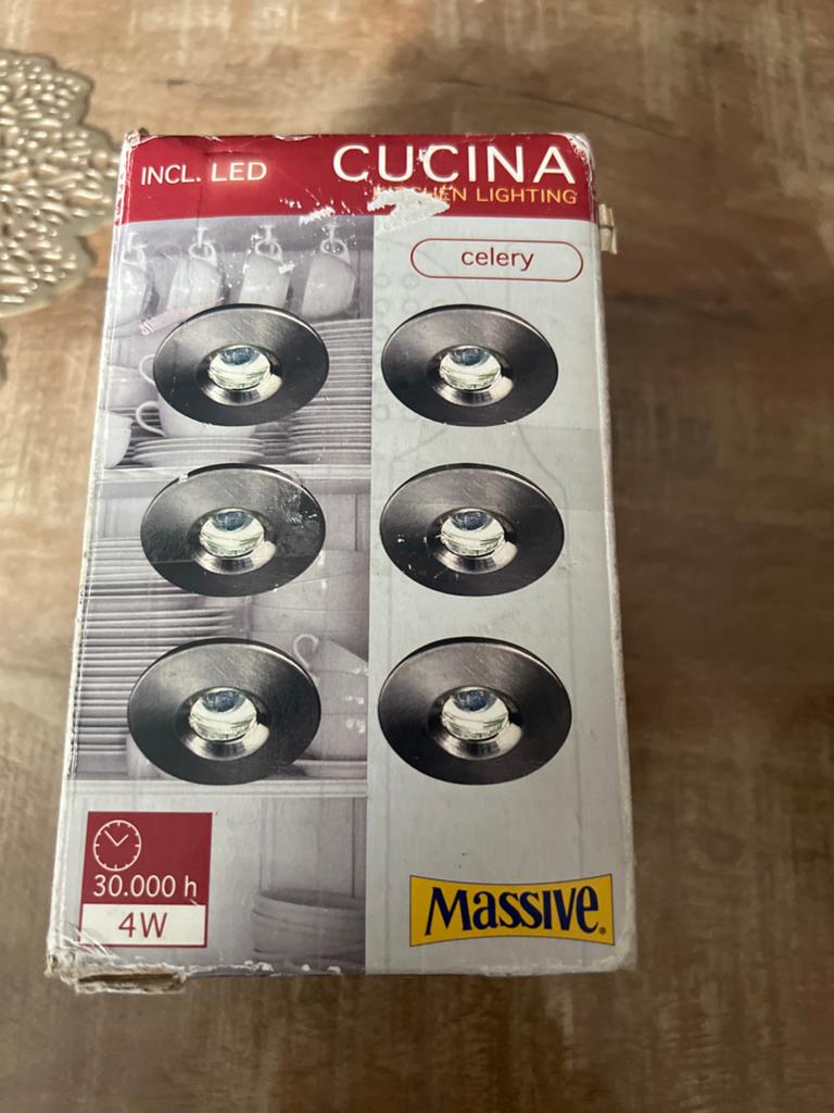 Massive Cucina LED Keukenverlichting - 6 Spots, Ophalen of Verzenden, Zo goed als nieuw
