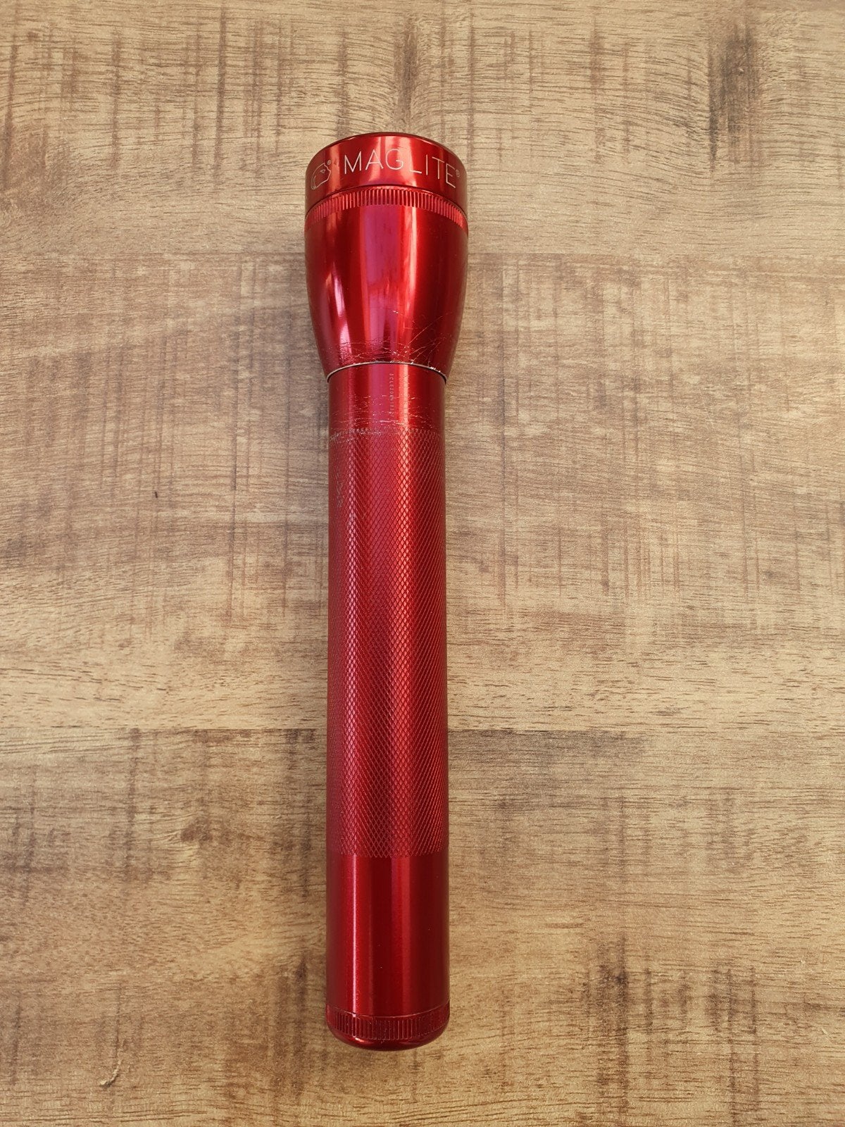 Maglite ML25LT LED Zaklamp Rood - Gebruikt, Caravans en Kamperen, Ophalen of Verzenden, Gebruikt, Batterij