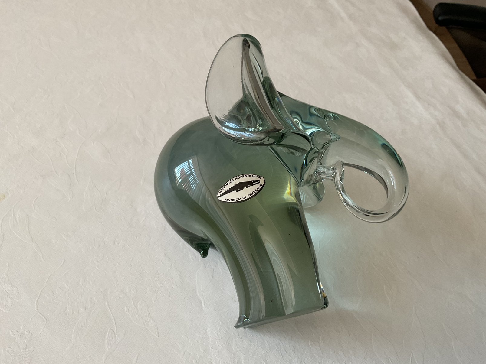 Olifant glas 14 cm hoog ngwenya glass handmade swaziland, Ophalen of Verzenden