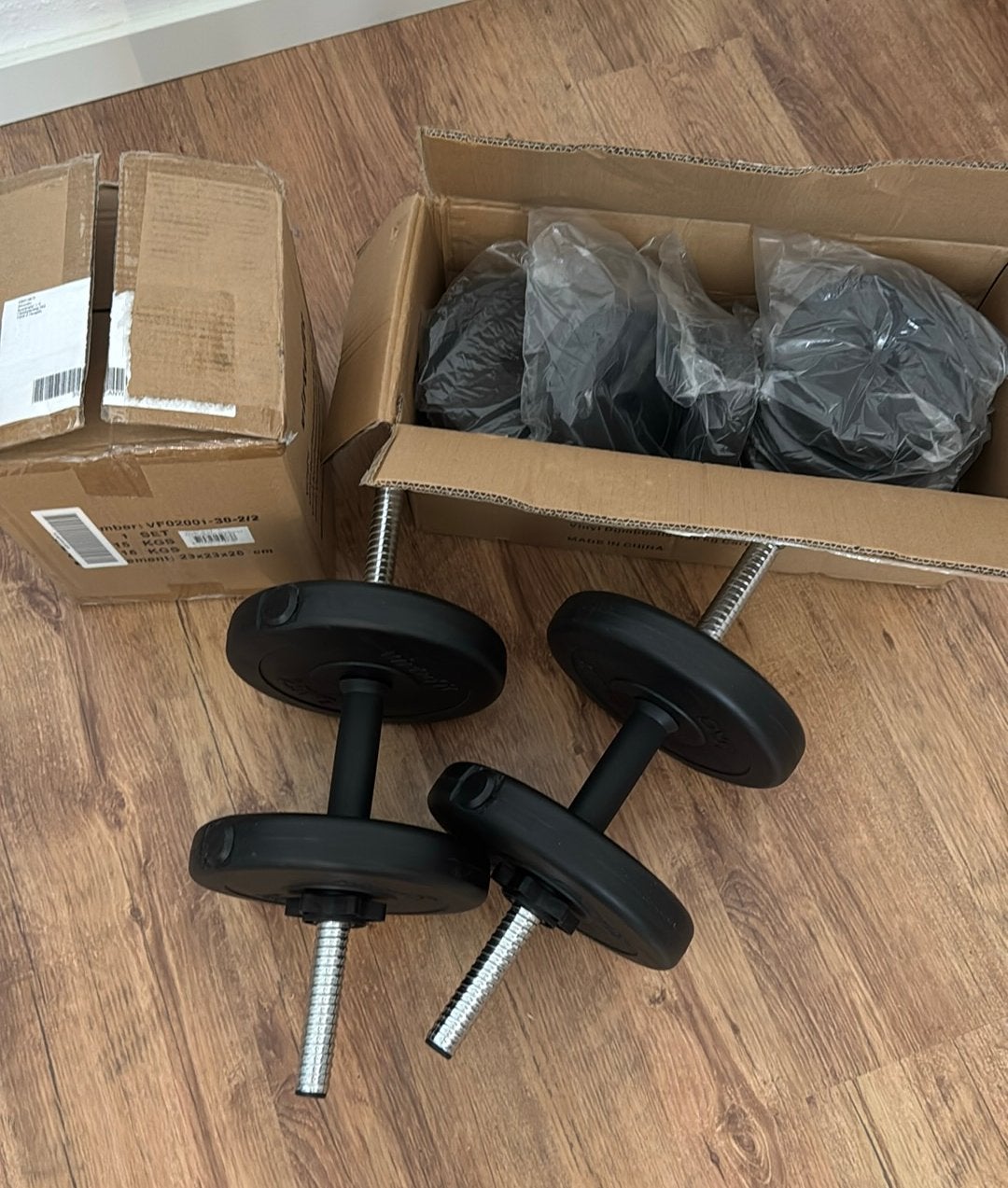 Gewichten VirtuFit verstelbare dumbbellset, Ophalen, Nieuw, Armen, Dumbbell