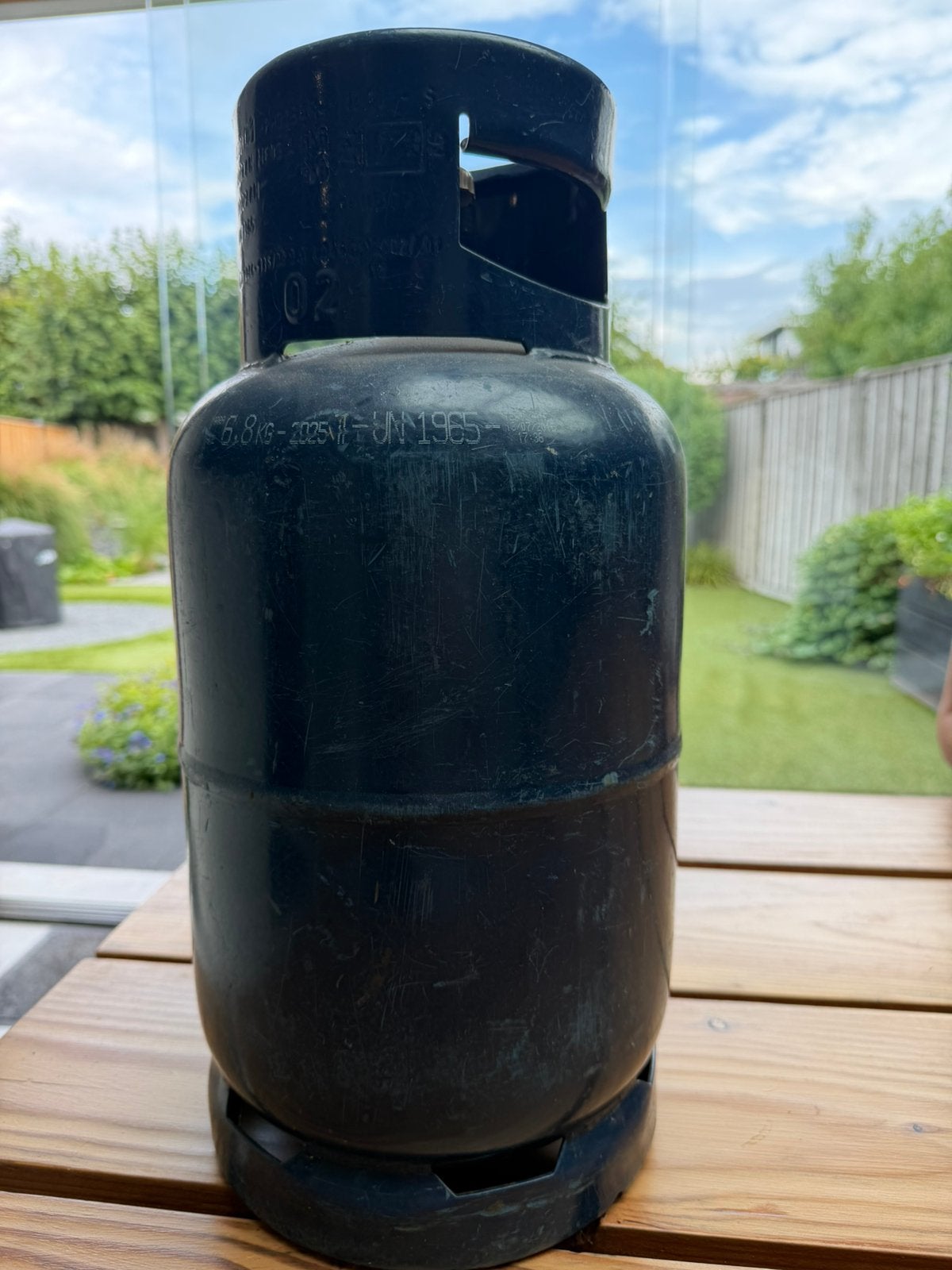 5kg gaslfes leeg, Caravans en Kamperen, Ophalen, Gebruikt
