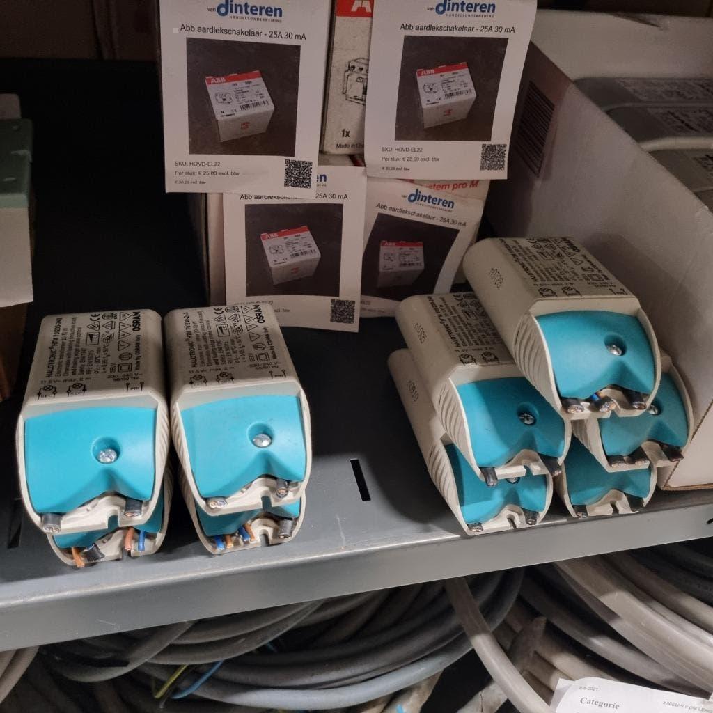 9x osram halogeen trafo 70 watt en 105 watt 12 volt, Ophalen of Verzenden, Gebruikt