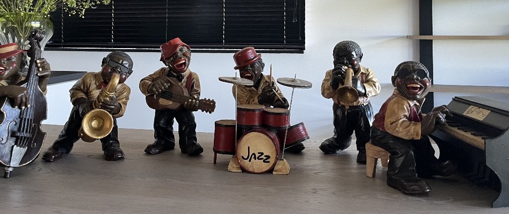 Jazzband beelden  6 mans orkest, Ophalen, Zo goed als nieuw, Overige typen