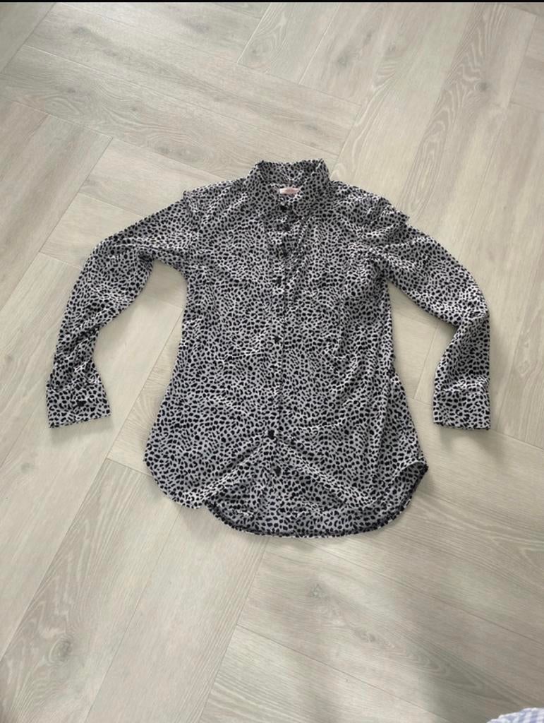 Studio Anneloes luipaard print blouse maat S, Ophalen of Verzenden, Zo goed als nieuw, Maat 36 (S), Zwart