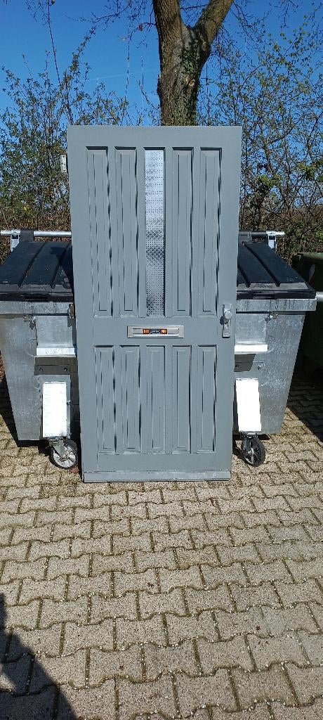 voordeur 2x, terrasdeuren, achterdeuren 5x, Doe-het-zelf en Verbouw, Deuren en Horren, Ophalen, Gebruikt, Buitendeur, 200 tot 215 cm