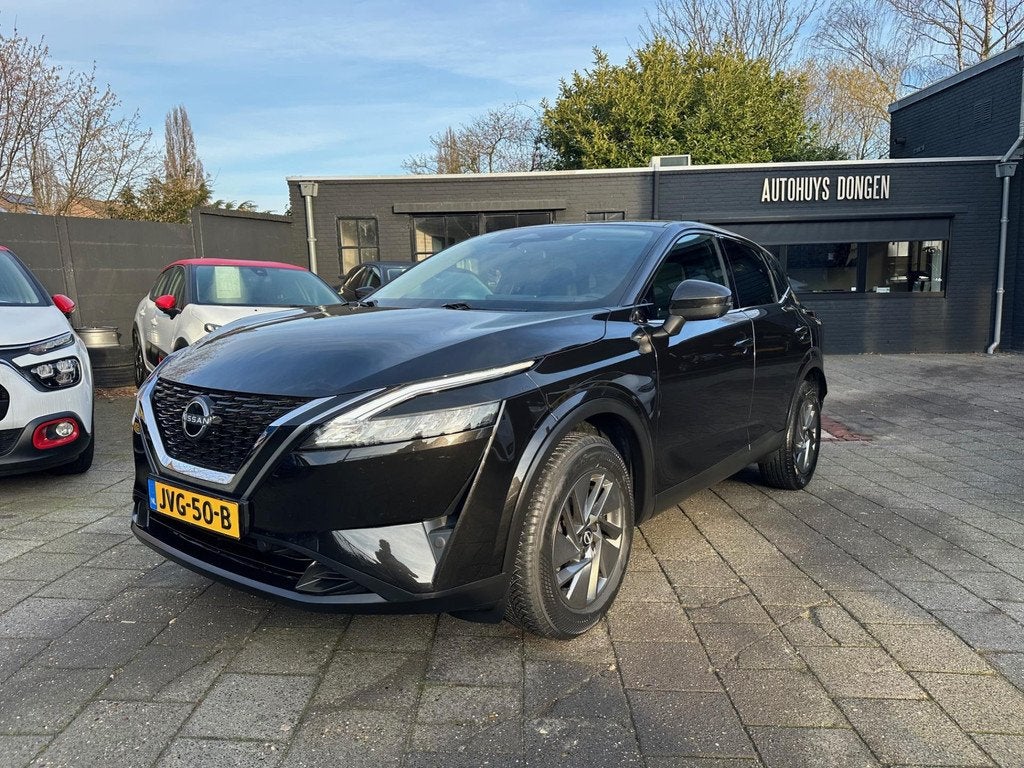 Nissan Qashqai 1.3 MHEV 140pk|2023|360° Cam|Navi|Fabrieksga, Auto's, Nissan, Stof, Gebruikt, Zwart, 4 cilinders