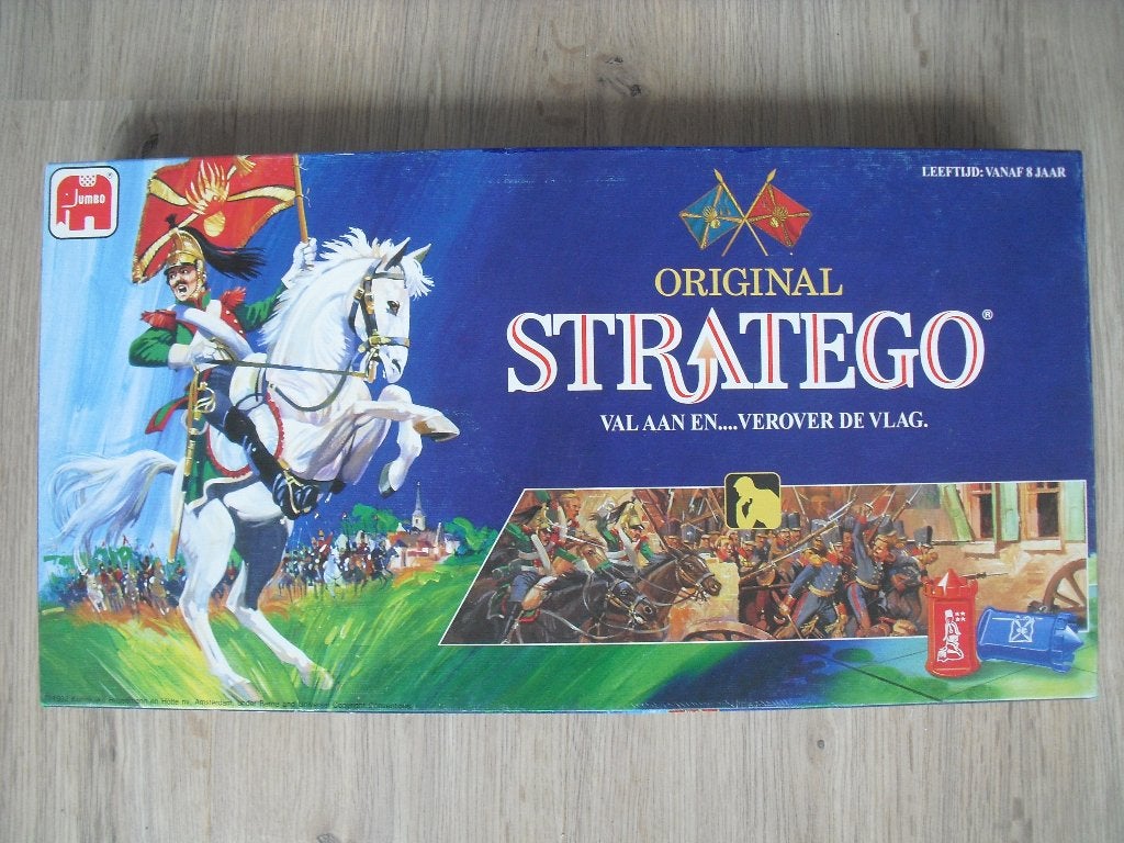 Stratego original met ronde pionnen leger spel, Een of twee spelers, Ophalen of Verzenden, Zo goed als nieuw, Jumbo