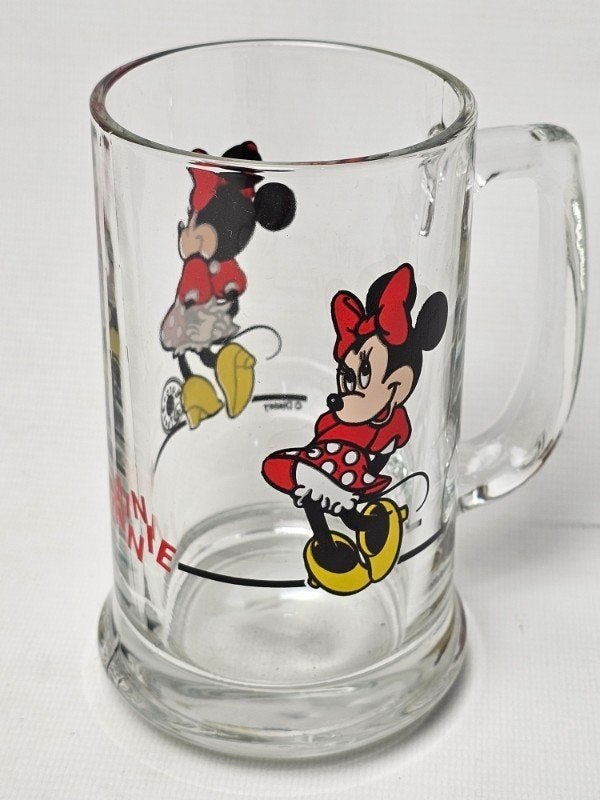 # Disney Minnie Mouse Glas - Pull, Verzamelen, Ophalen of Verzenden, Overige figuren, Gebruikt, Servies