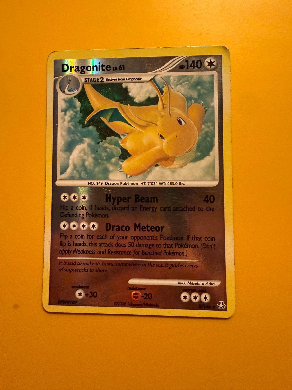 Dragonite reverse holo, Ophalen, Zo goed als nieuw