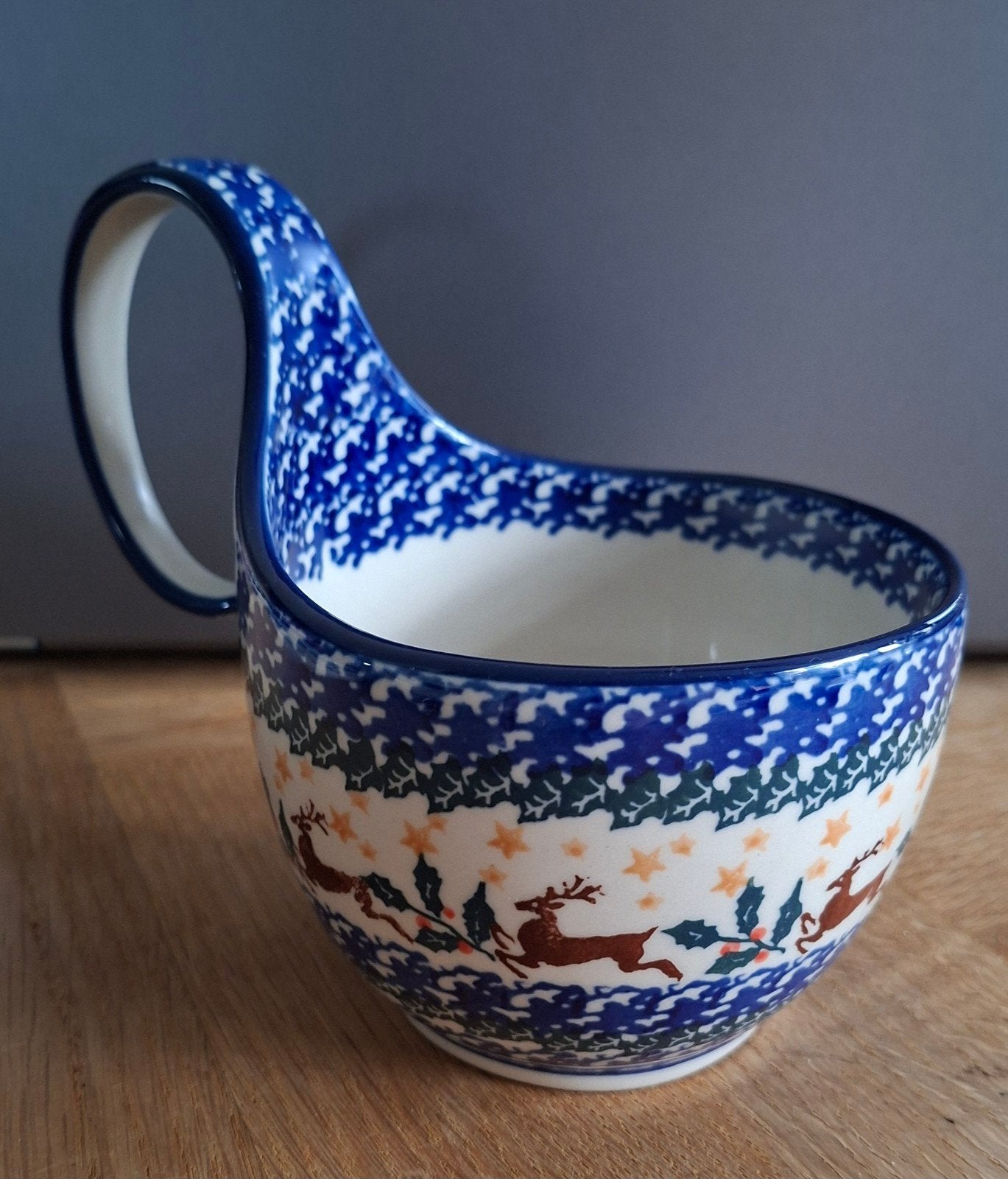 Bunzlau waterscoop -.kerst - 400 ml, ., Keramiek, Ophalen of Verzenden, Zo goed als nieuw