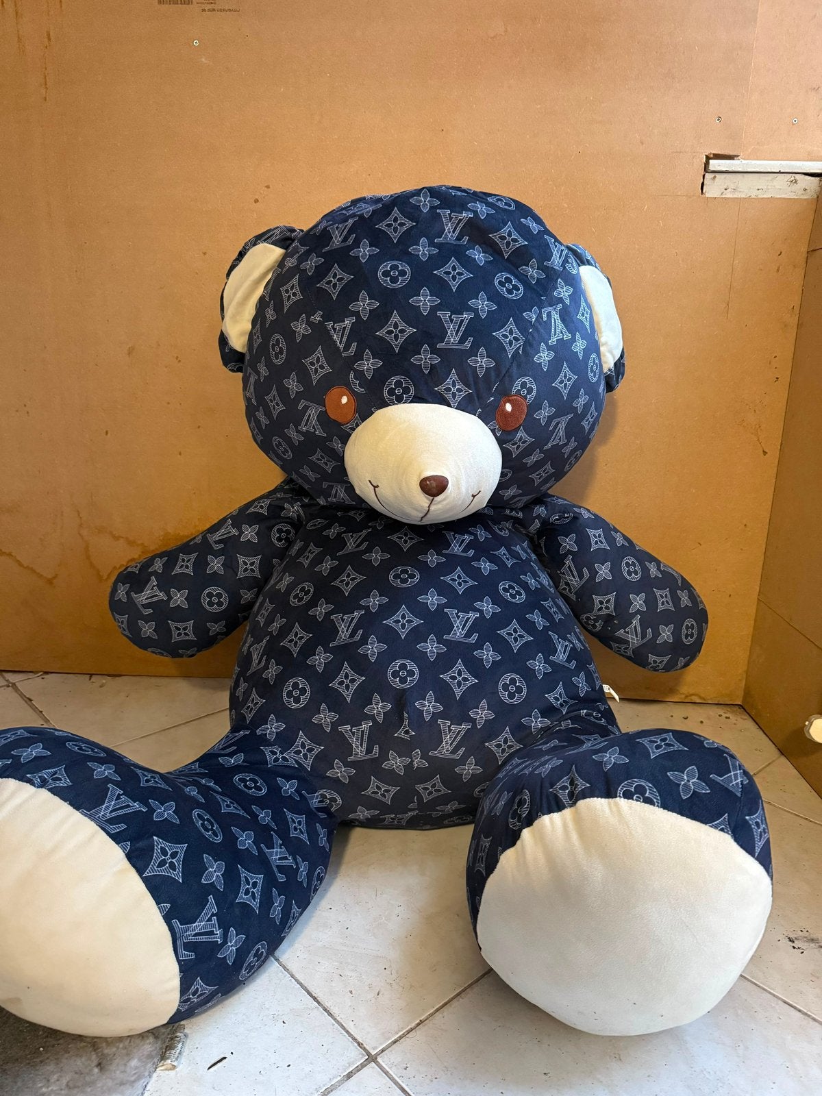 Grote Blauwe Teddybeer XXL, Kinderen en Baby's, Speelgoed | Knuffels en Pluche, Ophalen, Beer, Blauw, Zo goed als nieuw