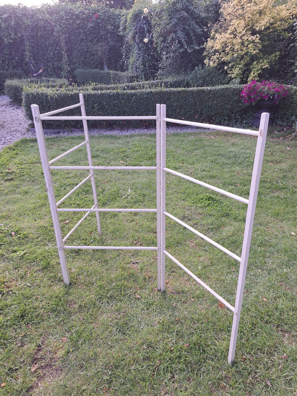 Vintage houten wasrek - inklapbaar 109x180, Ophalen