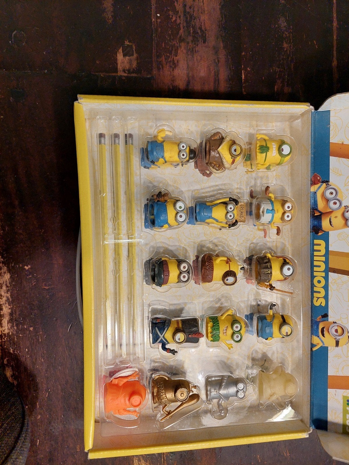 Minions potloden en figuren set, Kinderen en Baby's, Ophalen of Verzenden, Zo goed als nieuw
