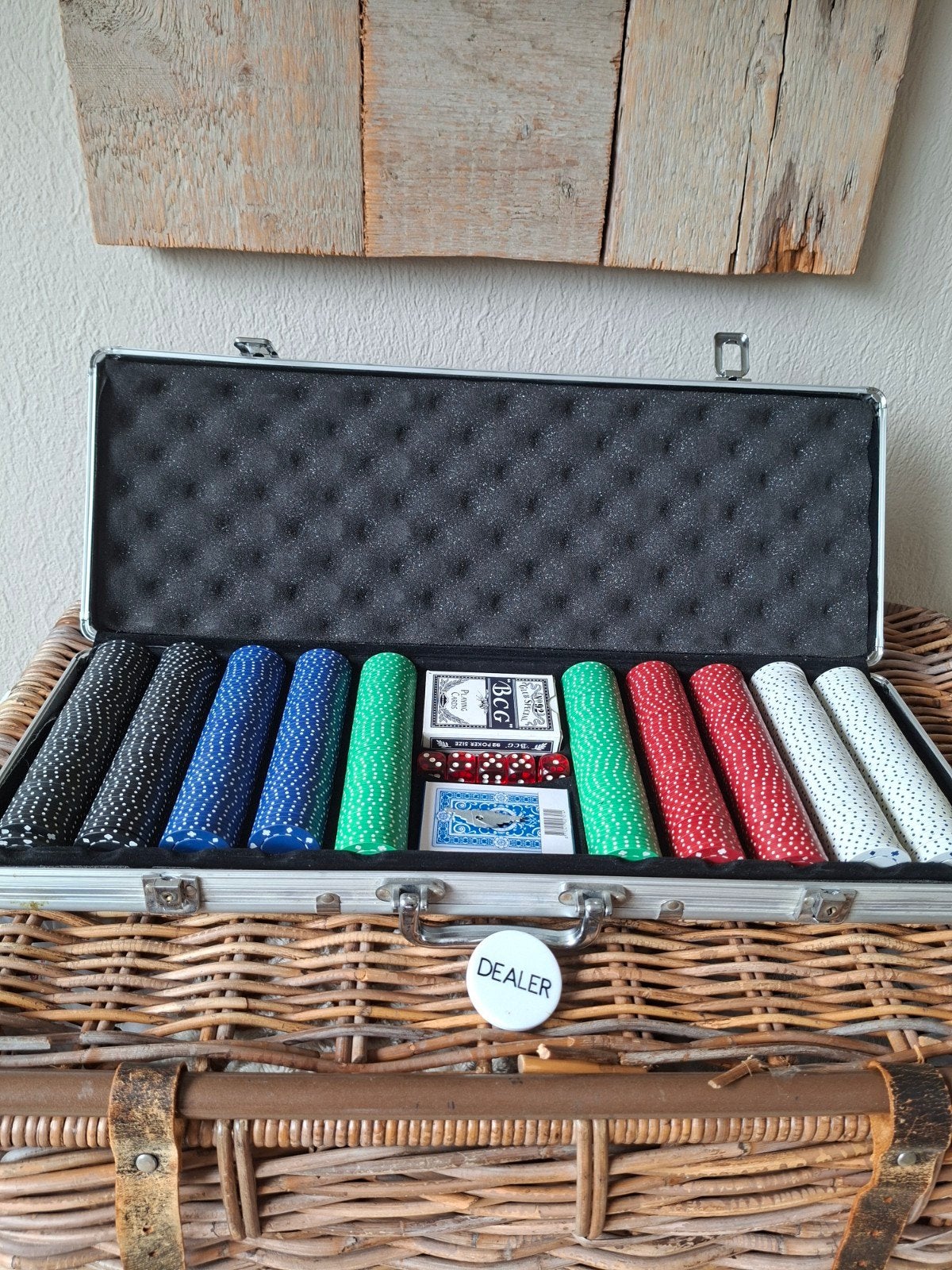 500 chips luxe pokerkoffer - pokerset, Ophalen of Verzenden, Nieuw