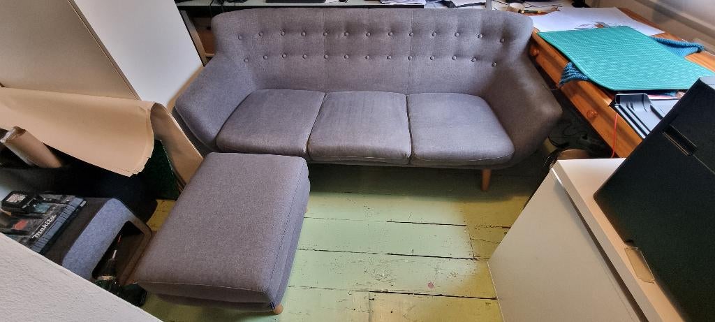 Bank en hocker Sofacompany, Ophalen, Gebruikt, 125 cm of meer, 75 tot 100 cm