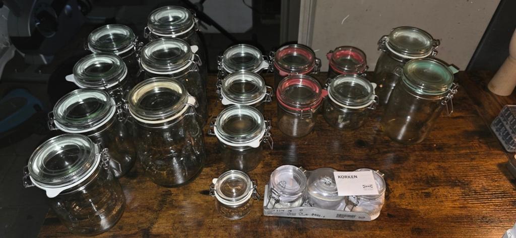Diverse weckpotten, Ophalen