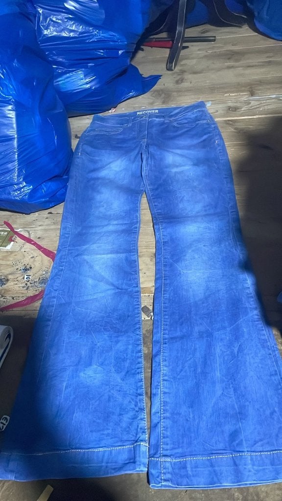 Nieuwe kobaltblauwe Recover flare jeans maat 34 / XS, Ophalen of Verzenden, Nieuw, Blauw, W27 (confectie 34) of kleiner
