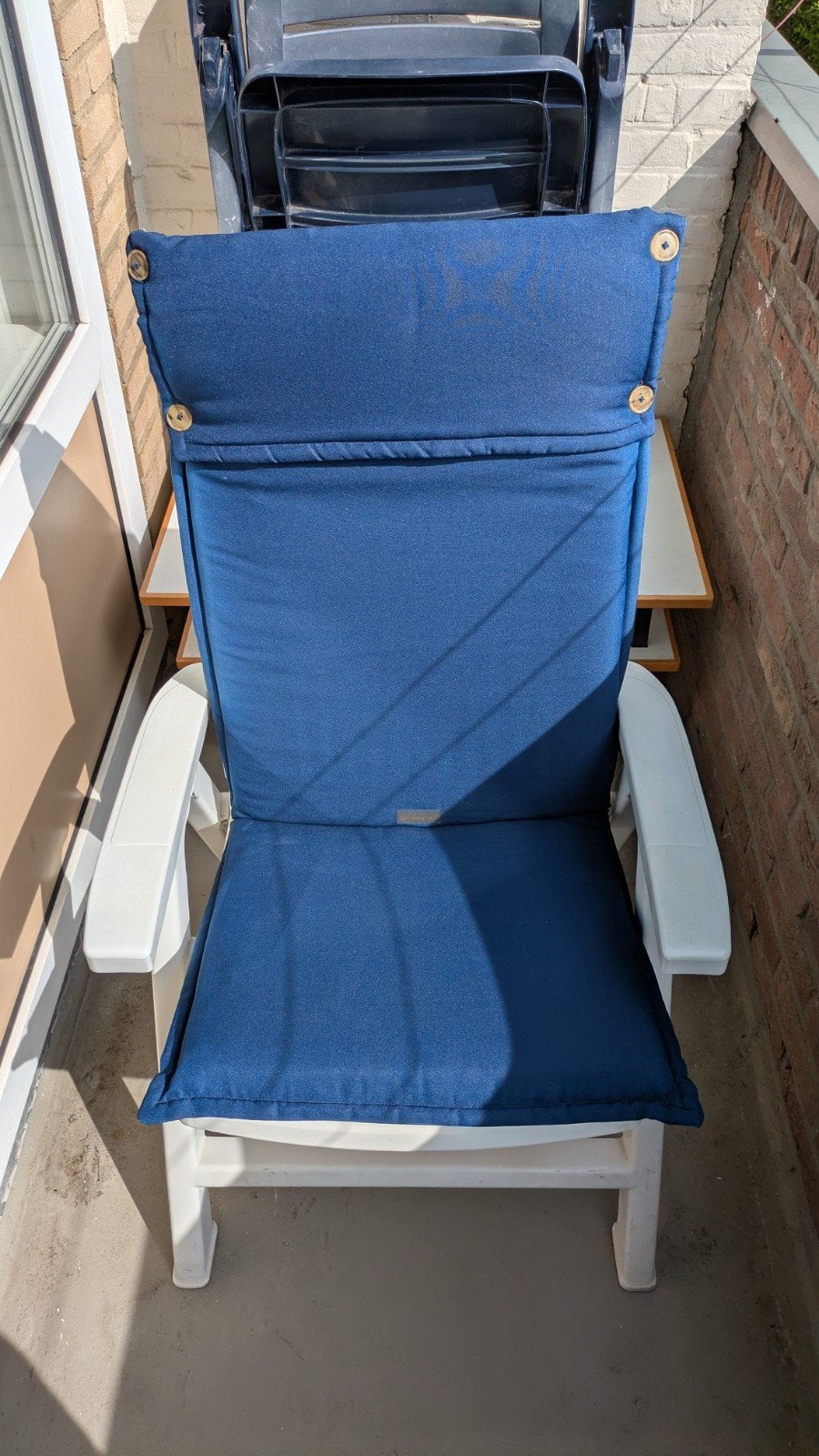 2x Tuinstoelkussens - Donkerblauw - Garden Green, Tuin en Terras, Ophalen, Gebruikt