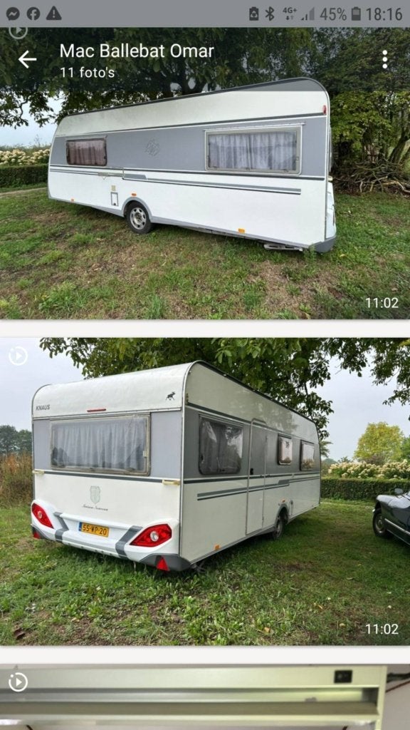 knaus 660 breed 250 2012 euro 3750, Caravans en Kamperen, Caravans, Rondzit, Bedrijf, Schokbreker, 6 tot 7 meter