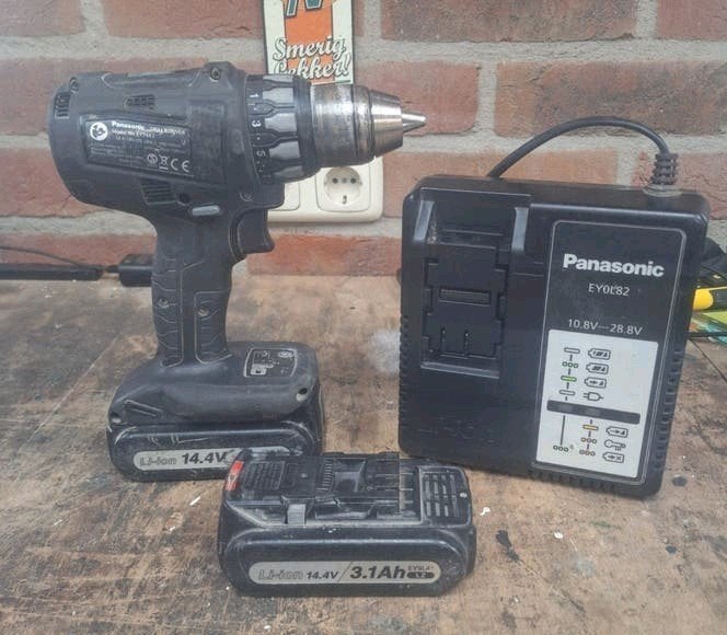 Panasonic  boormachine set, Ophalen, Boormachine