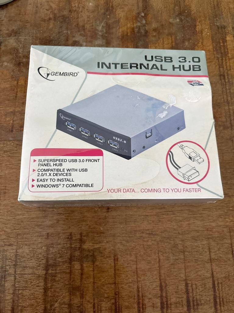 Gembird USB 3.0 interne HUB - Supersnelle connectiviteit, Ophalen of Verzenden, Nieuw