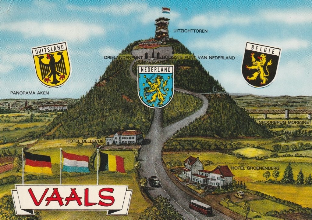 VAALS Drielandenpunt, Verzamelen, Verzenden, 1960 tot 1980, Gelopen, Limburg