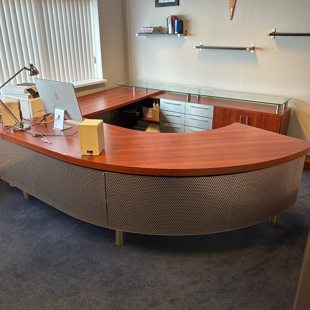 Luxe Directiebureau | Bruin | 3-delig | Eigen Ontwerp, Ophalen, N.v.t., N.v.t., Overige merken
