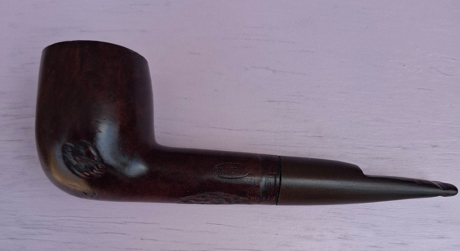 Pijp. REAL BRIAR.  Sitter. 14 cm. Ca '70. * Zie tekst., Verzamelen, Ophalen, Zo goed als nieuw, (Water)pijp