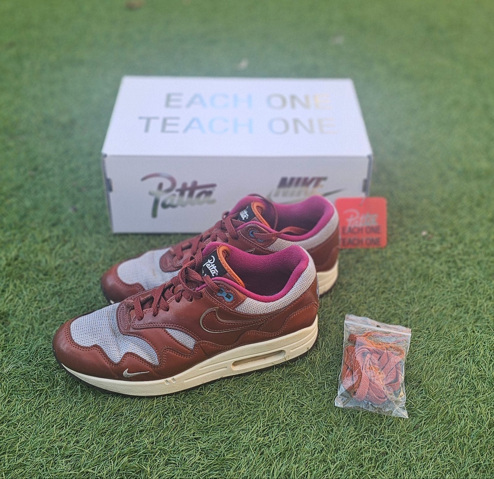 Nike Air Max 1 Patta 'Dark Russet' - Maat 43, Kleding | Heren, Schoenen, Bruin, Nike, Ophalen of Verzenden, Sneakers of Gympen
