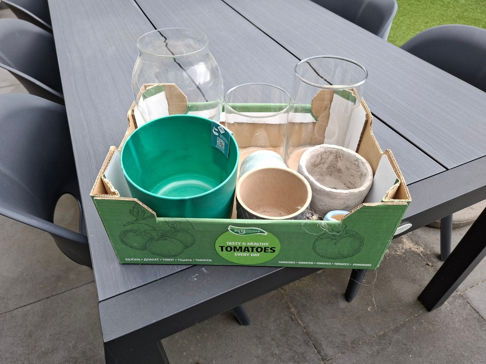 Diverse bloempotten en vazen - Perfect voor planten, Overige materialen, Gebruikt, Minder dan 30 cm, Minder dan 60 cm